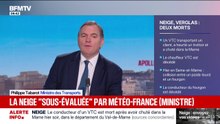 Neige: "Un évènement qui a été peut-être un petit peu sous-évalué au niveau de Météo-France", pour le ministre des Transports Philippe Tabarot