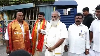 Writer Vijayendra Prasad Visuals at Tirumala
