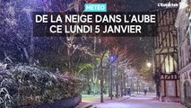 De la neige dans l'Aube ce lundi 5 janvier 2026