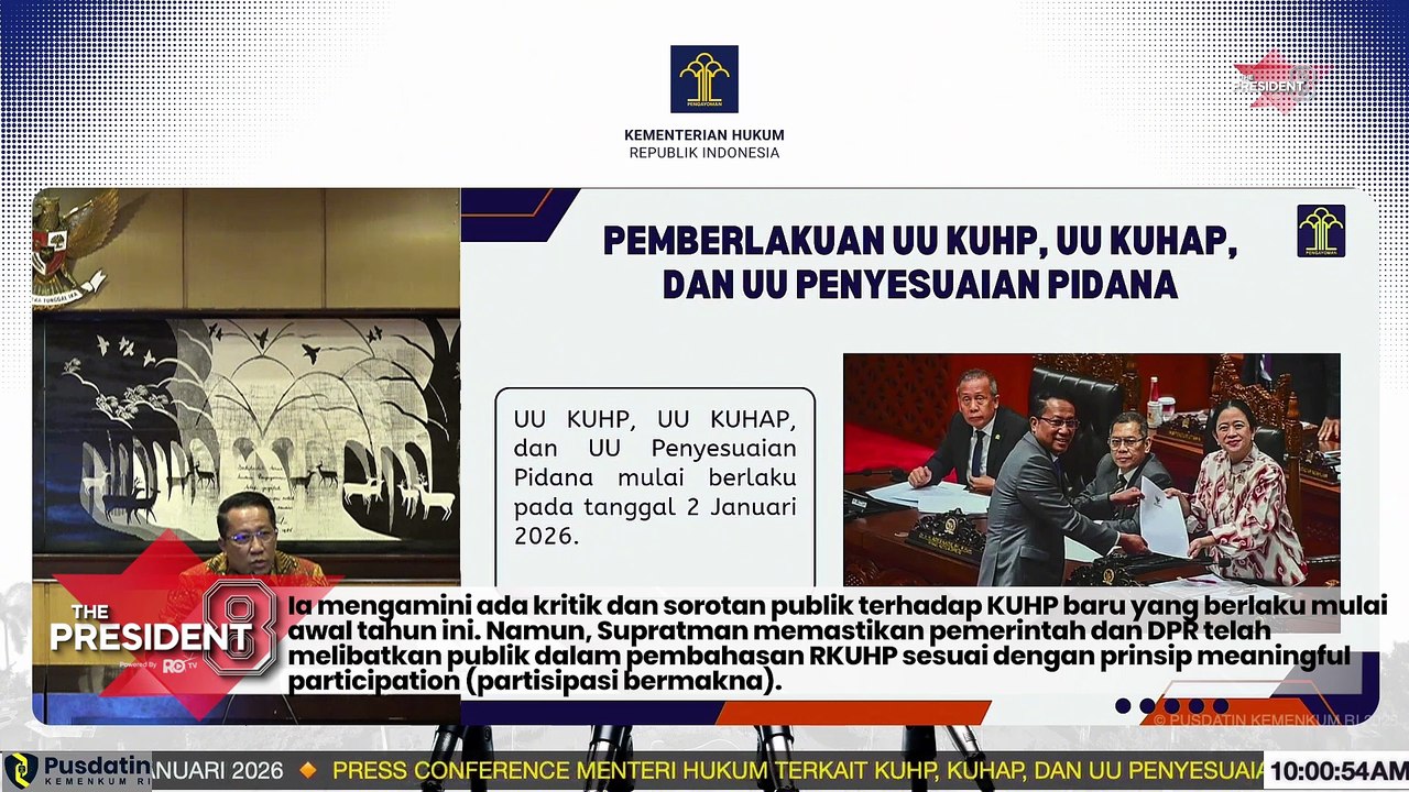 Menkum: Disusun 63 Tahun, KUHP Baru Resmi Gantikan Warisan Hukum Kolonial Belanda