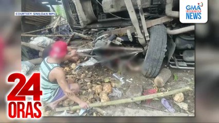 2 patay at 6 sugatan matapos mang-araro at tumagilid sa mga bahay ang isang truck | 24 Oras