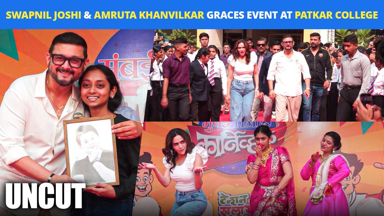 UNCUT Swapnil Joshi & Amruta Khanvilkar Ignite Crowd During Maharashtra Times Carnival Opening At Mumbai College