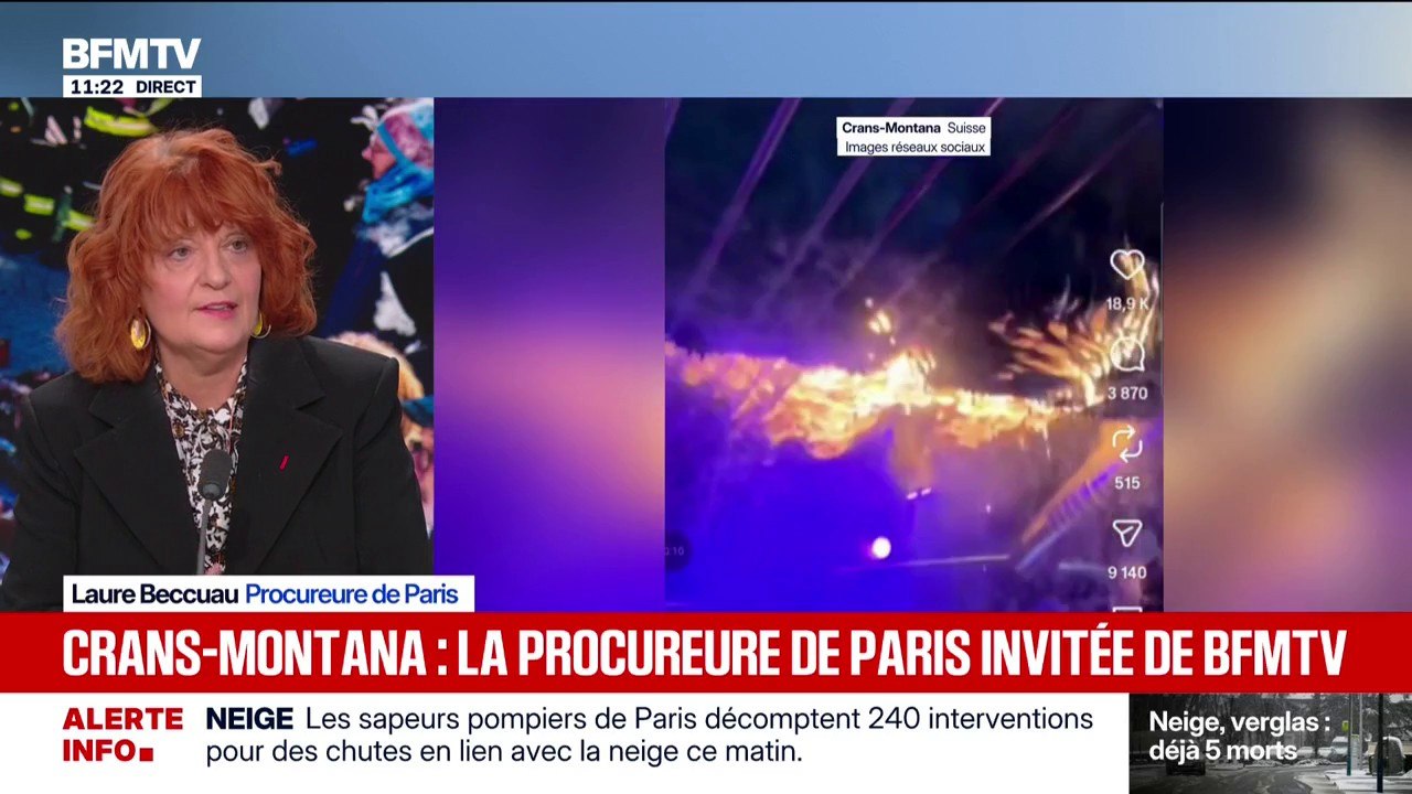 Crans-Montana: "Je veux essentiellement dire aux victimes, contactez-nous, on vous tend la main", affirme Laure Beccuau, procureure de la République de Paris