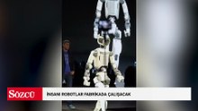 İnsanı robotlar fabrikada çalışacak