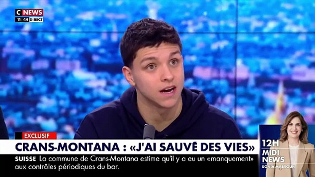 EXCLU - Incendie de Crans-Montana - Le témoignage de Gianni, qui a sauvé plusieurs vies, dans "Morandini Live": "Je ne veux pas être qualifié de héros. J’ai juste tenté de faire le maximum et d’apporter mon aide" - VIDEO