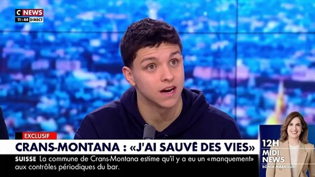 EXCLU - Incendie de Crans-Montana - Le témoignage de Gianni, qui a sauvé plusieurs vies, dans Morandini Live : Je ne veux pas être qualifié de héros. J’ai juste tenté de faire le maximum et d’apporter mon aide - VIDEO