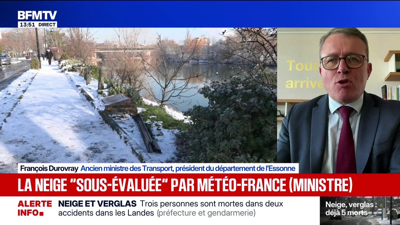 Neige-verglas: "Nous disposions de toutes les informations pour traiter le réseau de façon préventive", affirme François Durovray, ancien ministre des Transports