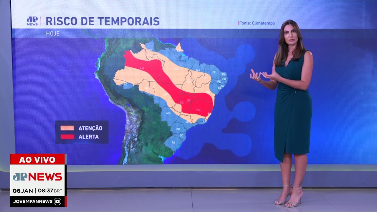 Previsão do Tempo: Minas Gerais e Espírito Santo em alerta para temporais nesta terça (06)