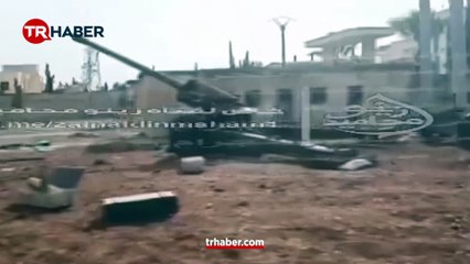 Suriye ordusu, terör örgütü YPG/SDG unsurlarını topçu atışı ile hedef alıyor