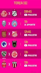 Os jogos desta terça-feira da Copa São Paulo de Futebol Júnior