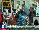 Manifestantes estadounidenses exigen la liberación del Presidente Nicolás Maduro