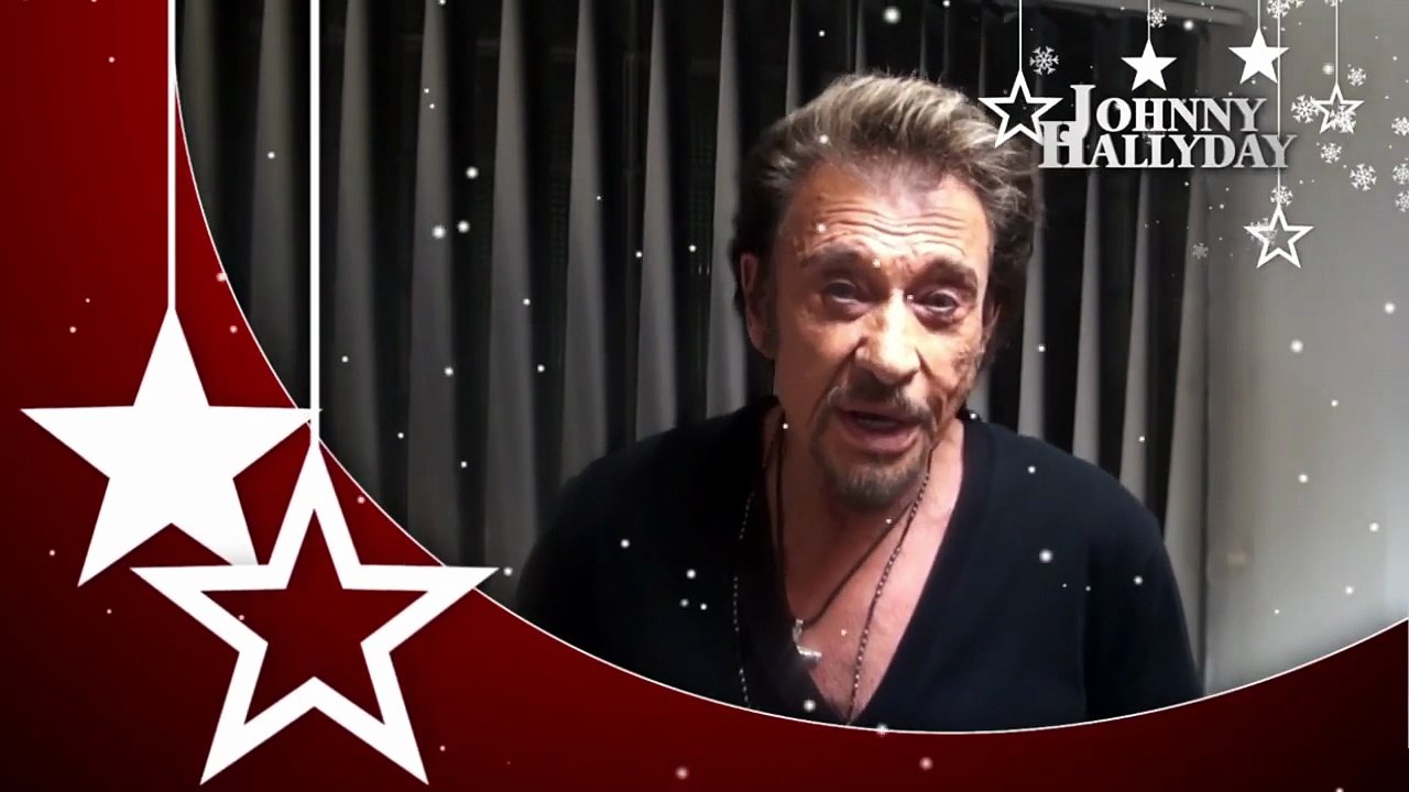 2012 – Johnny Hallyday : le 23 décembre, il présente ses vœux pour Noël et le Nouvel An