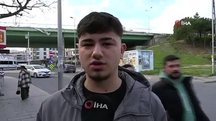 Ehliyet sınavından 7'inci kez kalan genç ortalığı birbirine kattı; o anlar kamerada