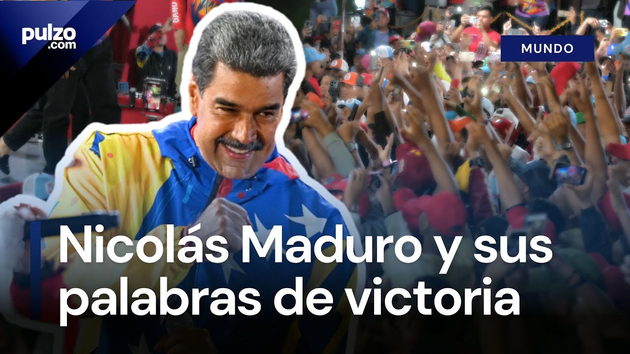 Discurso de Nicolás Maduro luego de que CNE proclamara su victoria en elecciones de Venezuela |Pulzo
