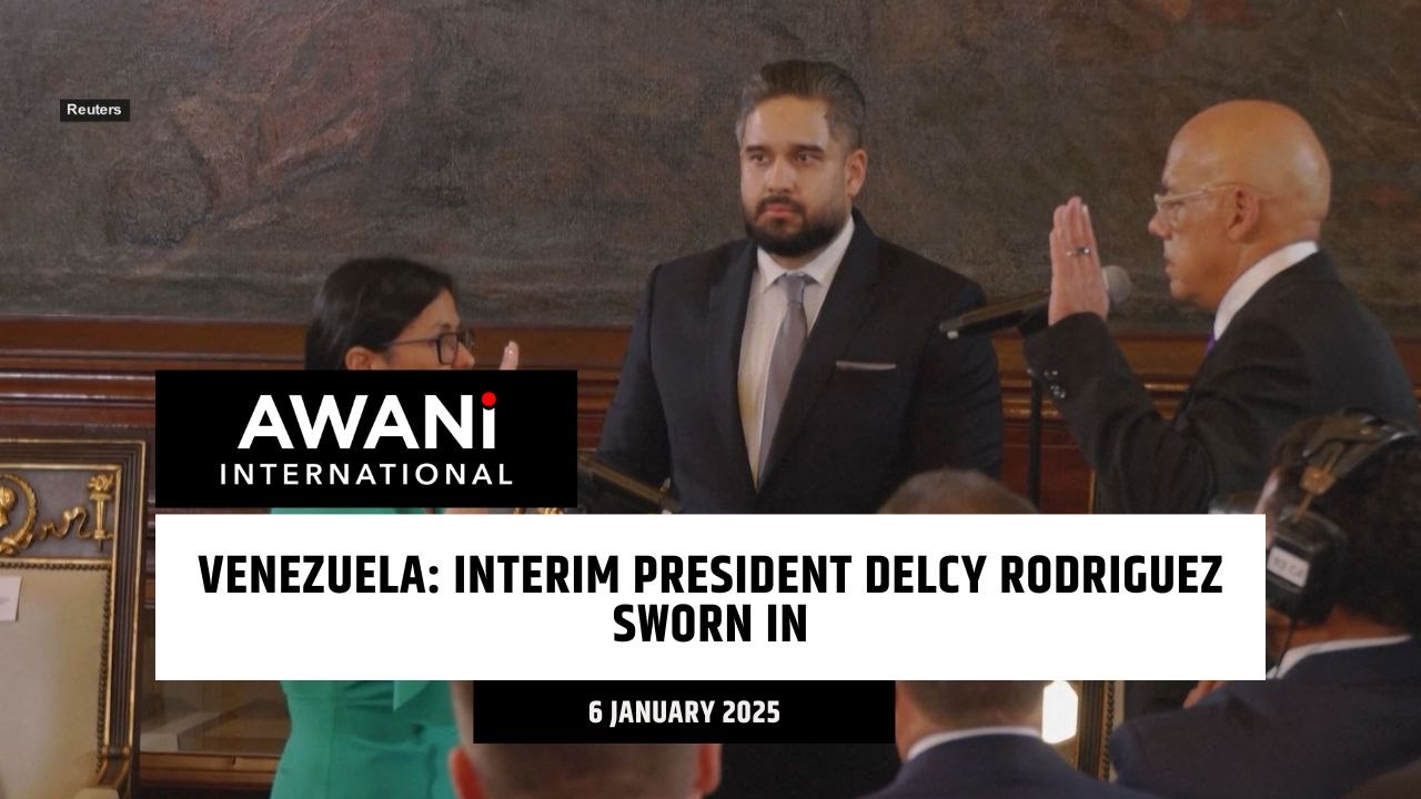 Interim President Delcy Rodriguez sworn in