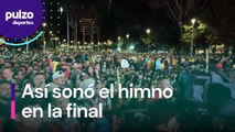 Así sonó el himno de Colombia en el Parque de la 93 en la final de La Copa América