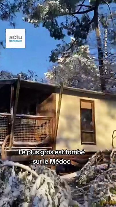 La neige est tombée en Gironde mardi 6 janvier 2026