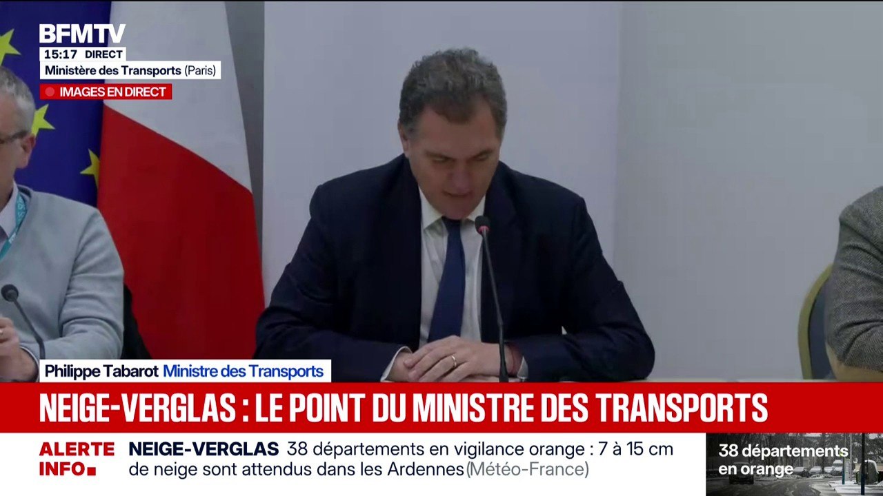 Neige-verglas: "Nos agents font le maximum", assure le ministre des Transports