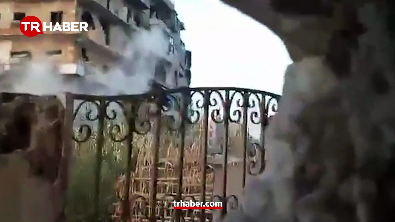 Suriye ordusu, terör örgütü PKK/SDG'nin Halep kentinde karargah olarak kullandığı bir noktayı vurdu