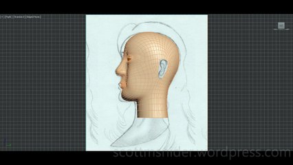 Flame: 3DS MAX Practice Polygon Modeling Head Model Video #125 (01-06-2026)