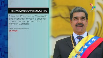 Venezuelan president Nicolas Maduro denounces kidnapping and rejects charges