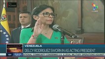 VP Delcy Rodriguez sworn in as Acting president