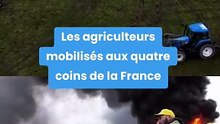 Les agriculteurs mobilisés aux quatre coins de la France