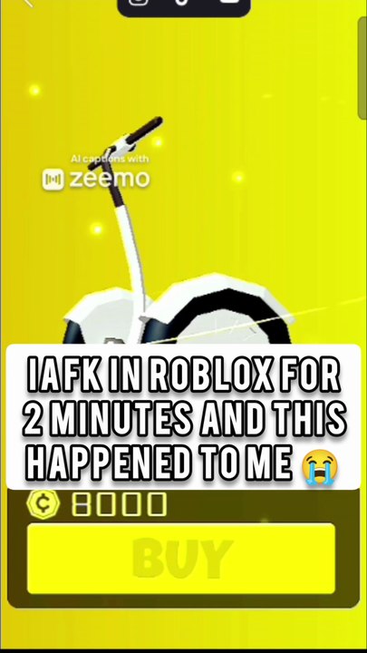 I AFK IN ROBLOX FOR 2 MINUTES AND THIS HAPPENED TO ΜΕ 😭