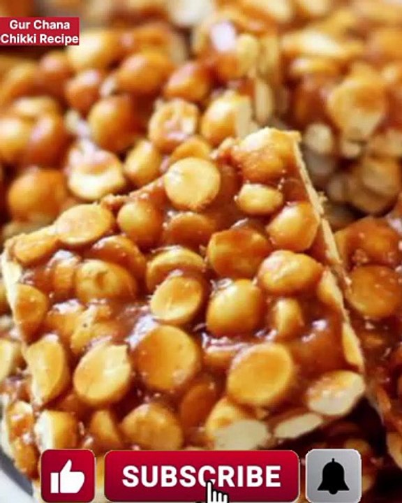 Chana Gur Chikki Recipe| Jaggery Chana Recipe| High Protein Chana Chikki |