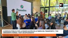 Audiencia pública por la readecuación de la tarifa del transporte