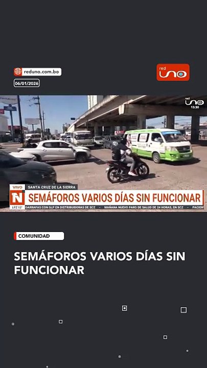 Conductores señalan que varios semáforos en la ciudad de Santa Cruz se encuentran en mal estado