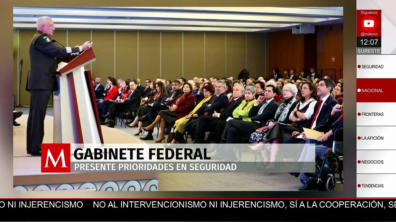 Gabinete federal expone prioridades de seguridad a embajadores y cónsules