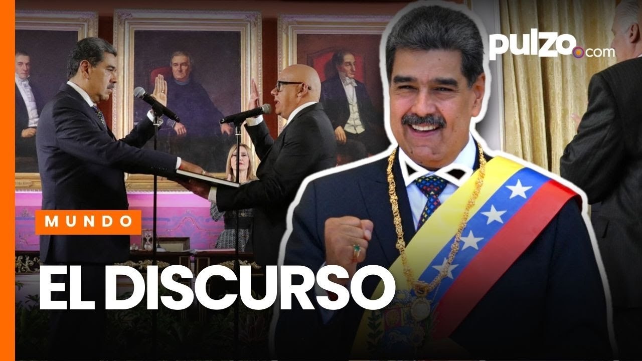 Discurso de Nicolás Maduro luego de controvertida posesión y juramento en Palacio de Miraflores
