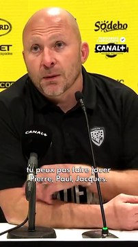 Pierre Mignoni revient sur son choix de composition d’équipe face à La Rochelle. Pour rappel, il a décidé de faire confiance à la jeune garde toulonnaise, mais la marche était trop haute puisque Toulon s’est incliné 66-0 🎙️