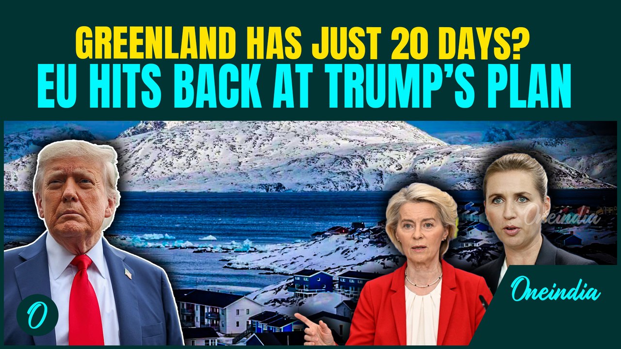 Trump SETS 20 Days Deadline for Greenland? Denmark, EU Leader SLAM U.S Takeover Plan After Venezuela
