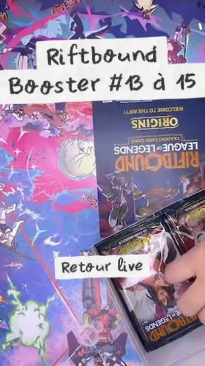Ouvertures en live de boosters riftbound