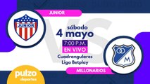 EN VIVO: Junior vs Millonarios - cuadrangulares  Liga BetPlay Dimayor | Pulzo Deportes