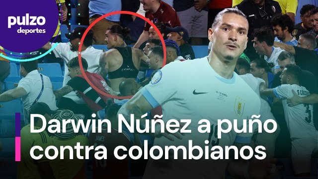 Pelea en Copa América: jugadores de Uruguay contra hinchas de Colombia | Darwin Núñez se metió