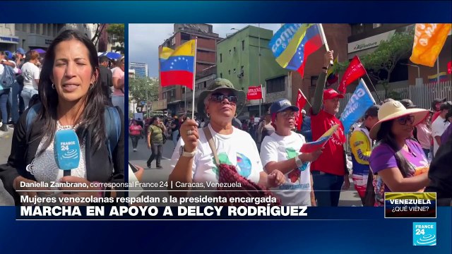 Informe desde Caracas: movilización de mujeres en respaldo a Nicolás Maduro y Delcy Rodríguez