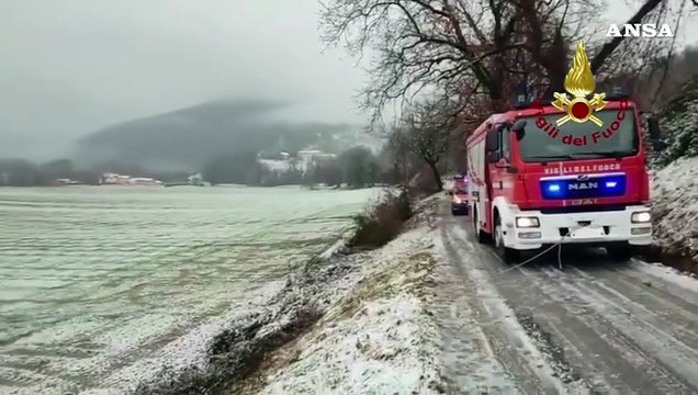 Maltempo, allerta neve nelle Marche: oltre 100 interventi dei vigili del fuoco