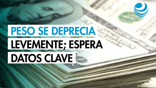 Peso se deprecia levemente por avance del dólar; espera datos clave