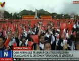 China afirma que trabajará con otros países para salvaguardar el derecho internacional de Venezuela