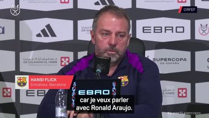Barcelone - Flick : "Araujo ? Ça prend du temps"