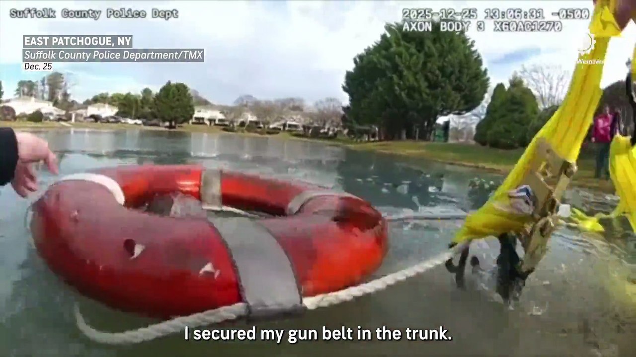 'A Christmas miracle:' Officers save boy who fell through frozen pond
