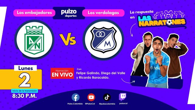Atlético Nacional vs Millonarios – EN VIVO – Liga Betplay 2024 | Pulzo Deportes