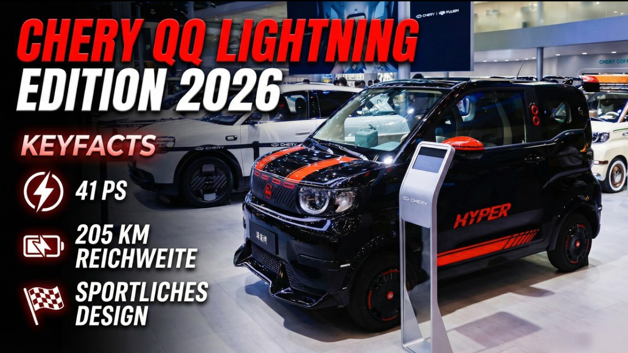 Jung, frech, elektrisch: Chery QQ Ice Cream Lightning Edition 2026