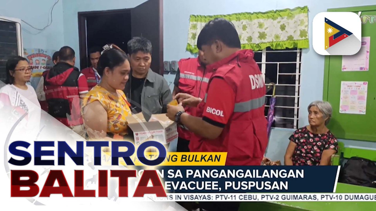 Pamahalaan, patuloy ang pagtugon sa pangangailangan ng mga inilikas dahil sa pag-aalburoto ng Bulkang #Mayon; crater glow, naaninag kagabi | ulat ni JM Olarte - Radyo Pilipinas Albay