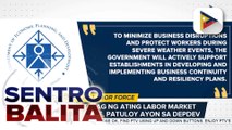 Pagpapatatag ng ating labor market at workforce lalo na tuwing may kalamidad, patuloy ayon sa DEPDev