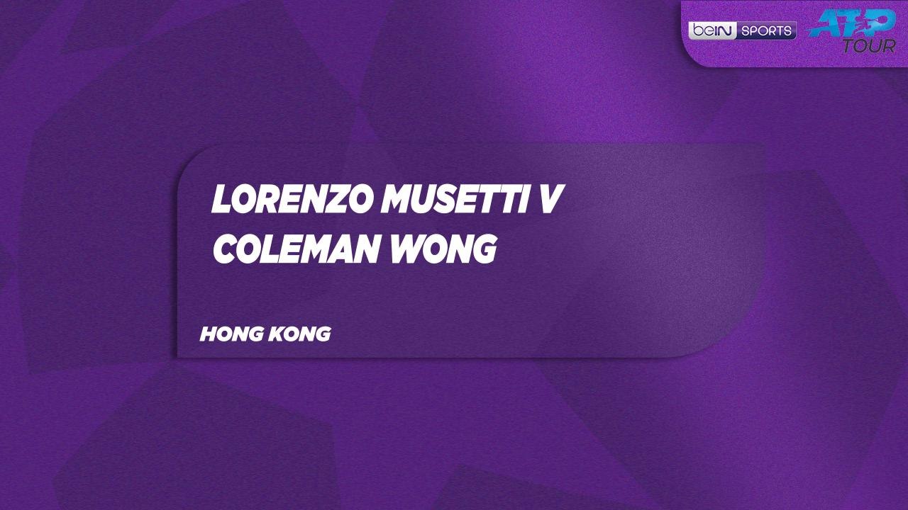 L. Musetti vs. C. Wong Match Highlights Hong Ko...