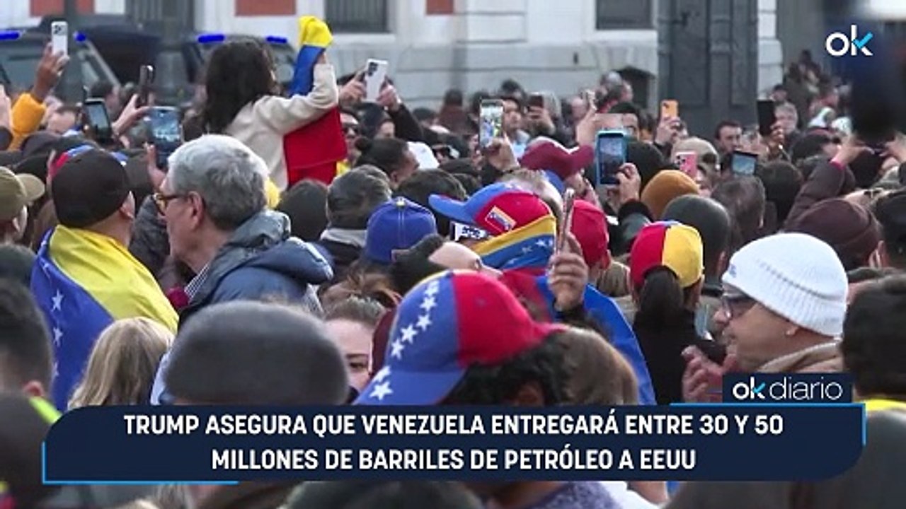 Trump asegura que Venezuela entregará entre 30 y 50 millones de barriles de petróleo a EEUU